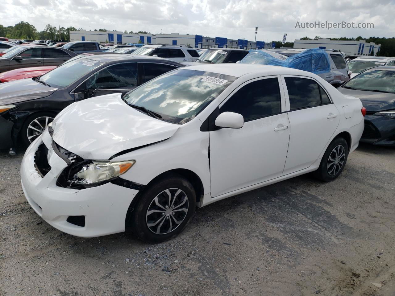 2010 Toyota Corolla Base White vin: 1NXBU4EE3AZ284416