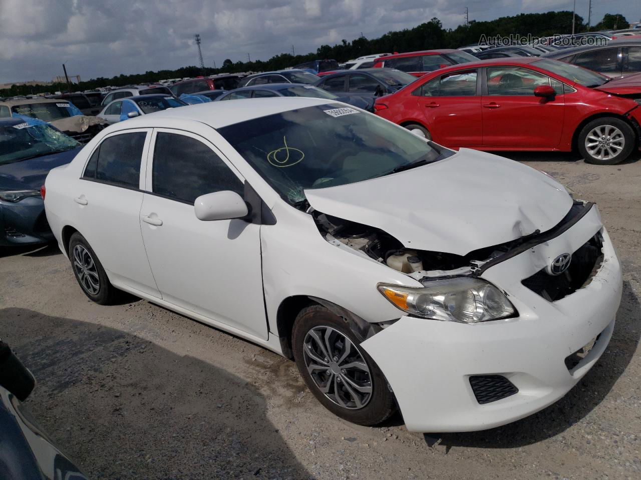 2010 Toyota Corolla Base White vin: 1NXBU4EE3AZ284416