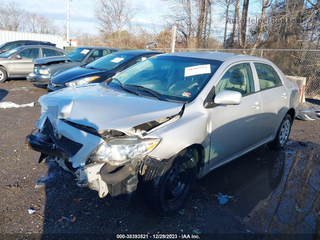 2010 Toyota Corolla Le Silver vin: 1NXBU4EE3AZ302588