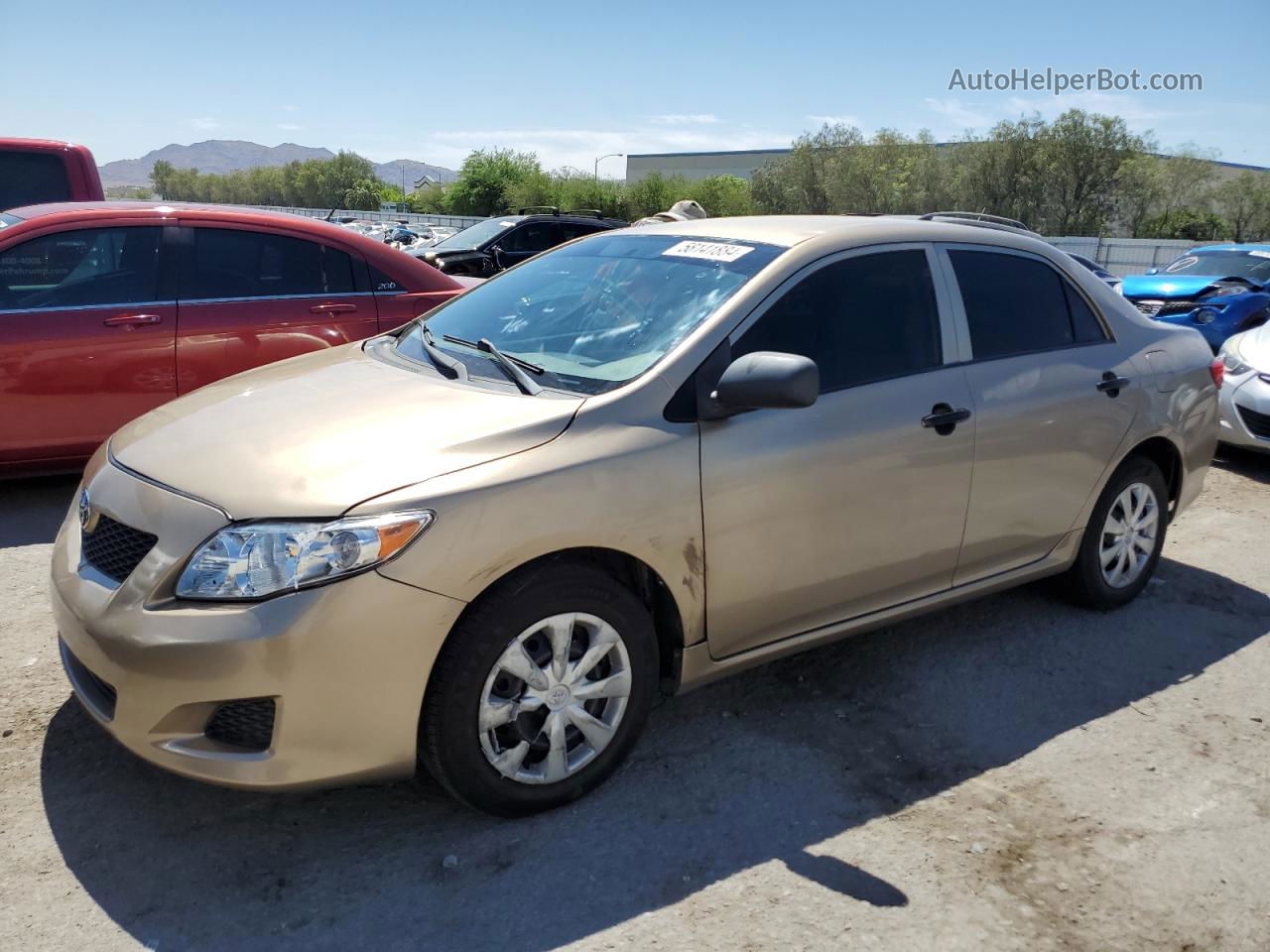 2010 Toyota Corolla Base Tan vin: 1NXBU4EE3AZ307824