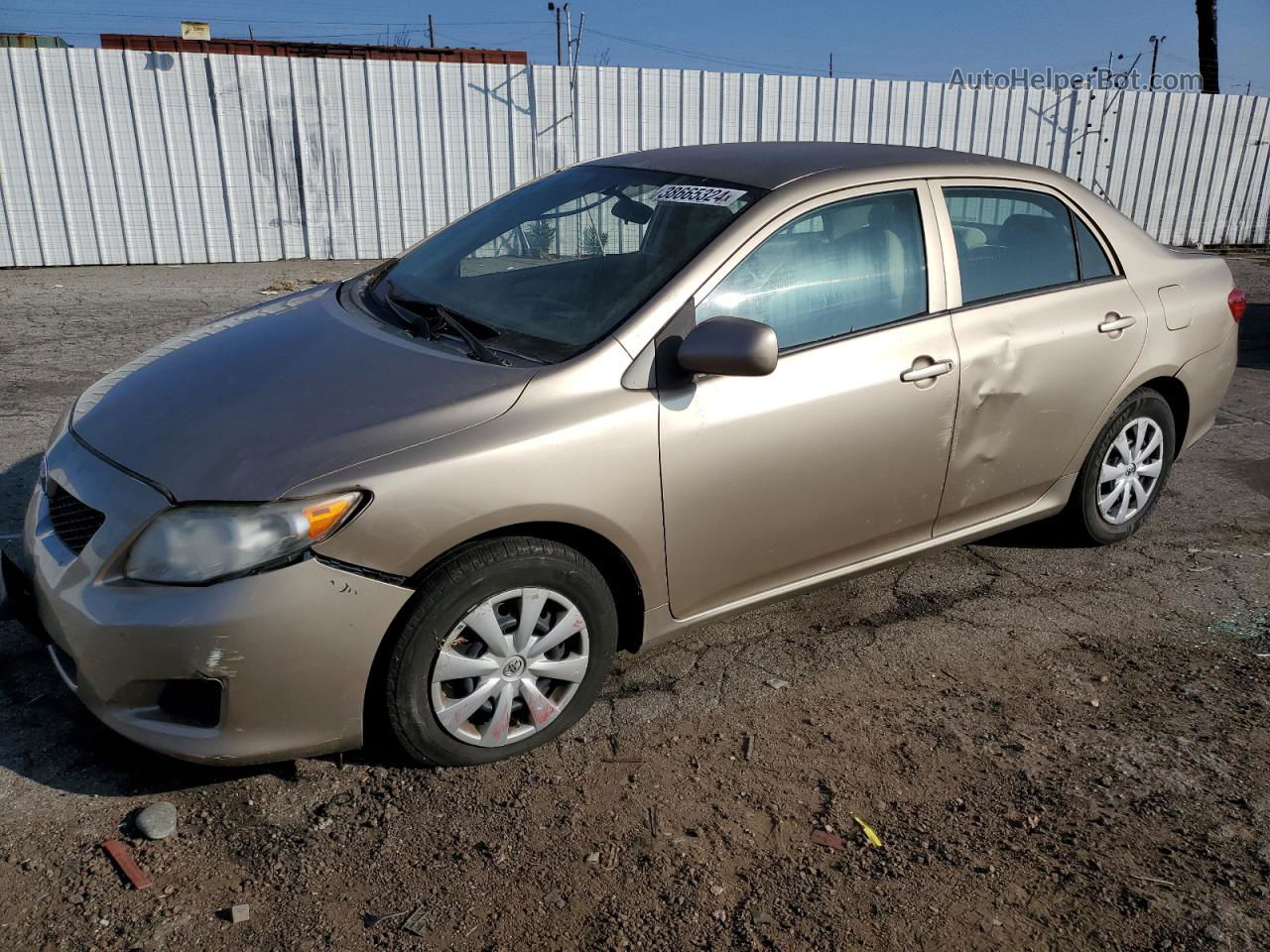 2010 Toyota Corolla Base Gold vin: 1NXBU4EE3AZ313588