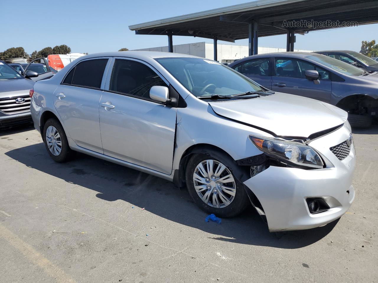 2010 Toyota Corolla Base Silver vin: 1NXBU4EE3AZ315129