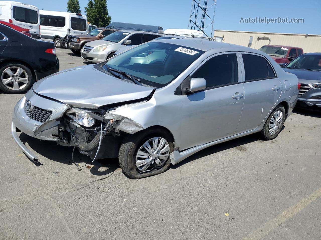 2010 Toyota Corolla Base Silver vin: 1NXBU4EE3AZ315129