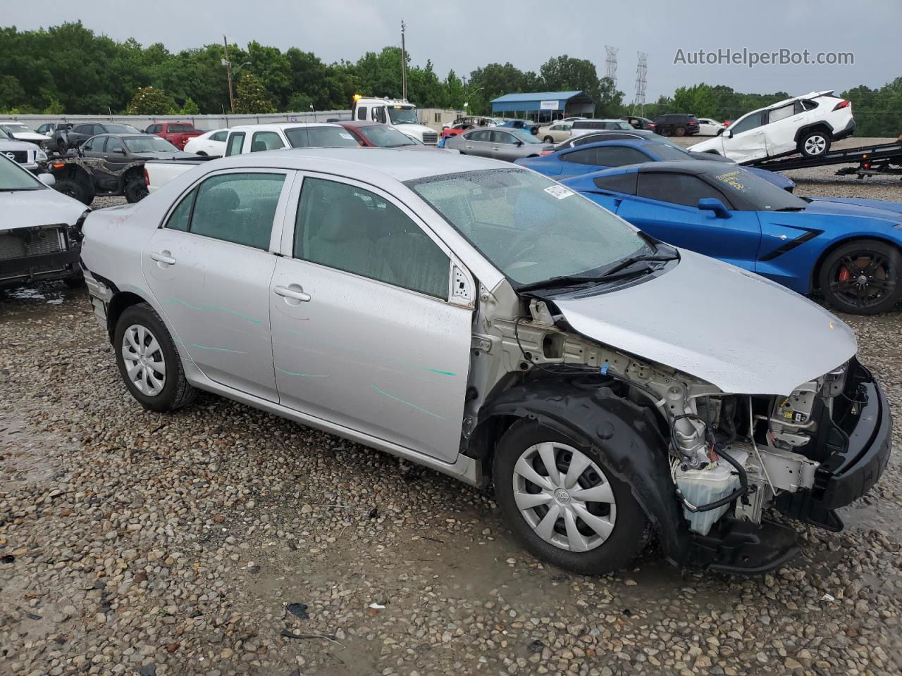 2010 Toyota Corolla Base Silver vin: 1NXBU4EE3AZ331055