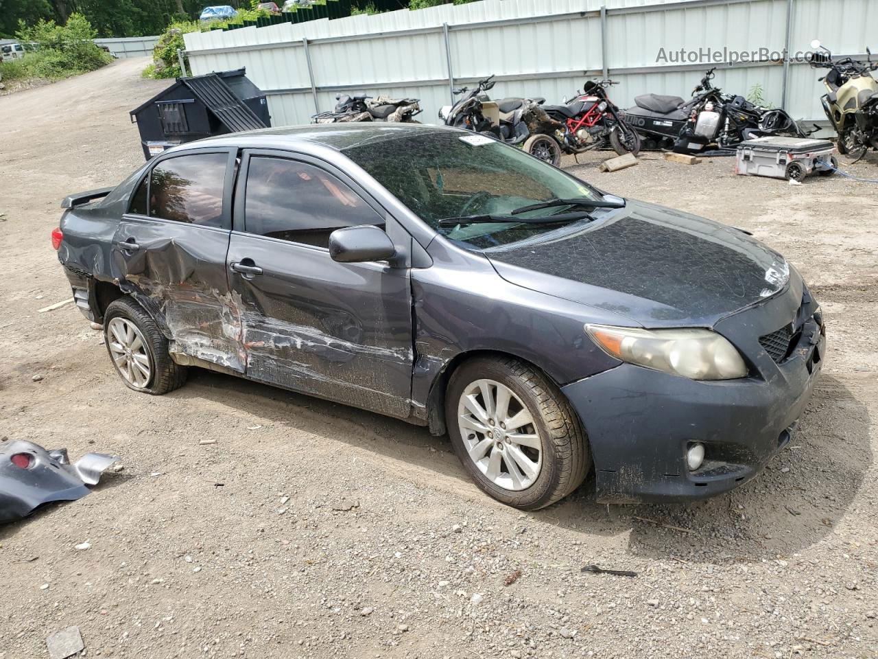 2010 Toyota Corolla Base Gray vin: 1NXBU4EE3AZ332108