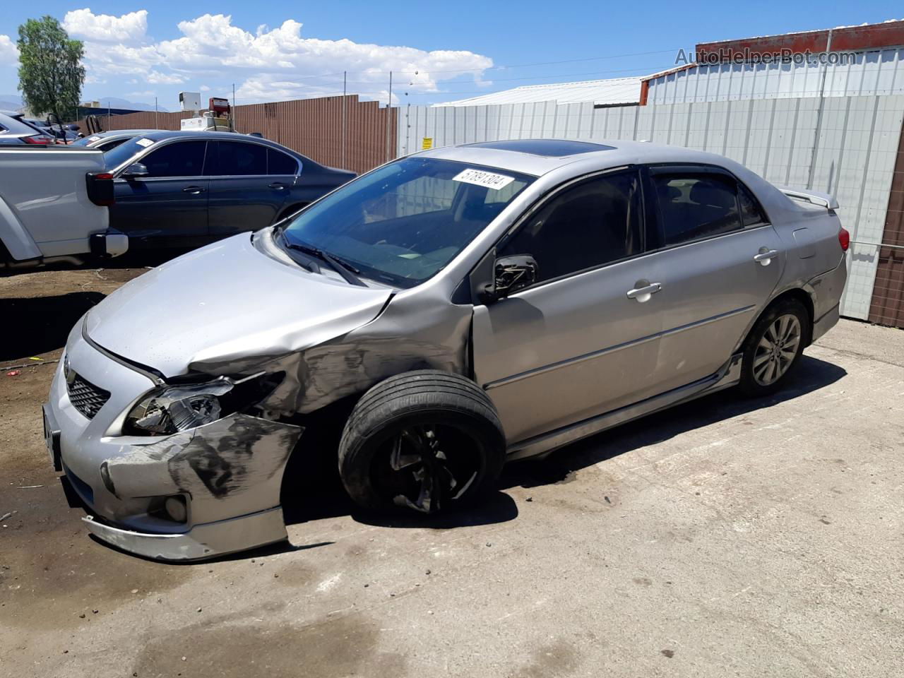 2010 Toyota Corolla Base Silver vin: 1NXBU4EE3AZ335896