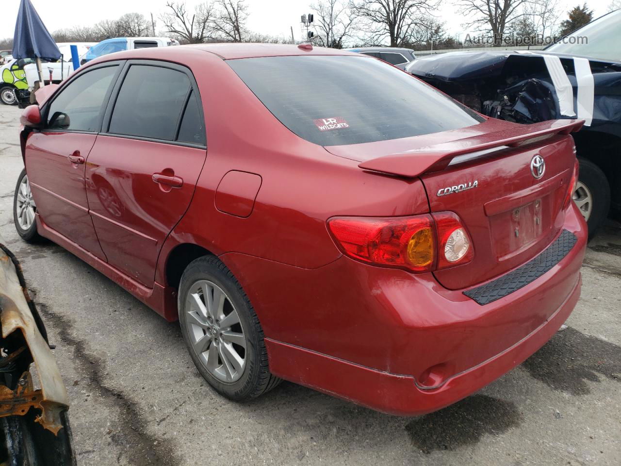 2010 Toyota Corolla Base Red vin: 1NXBU4EE4AZ171400