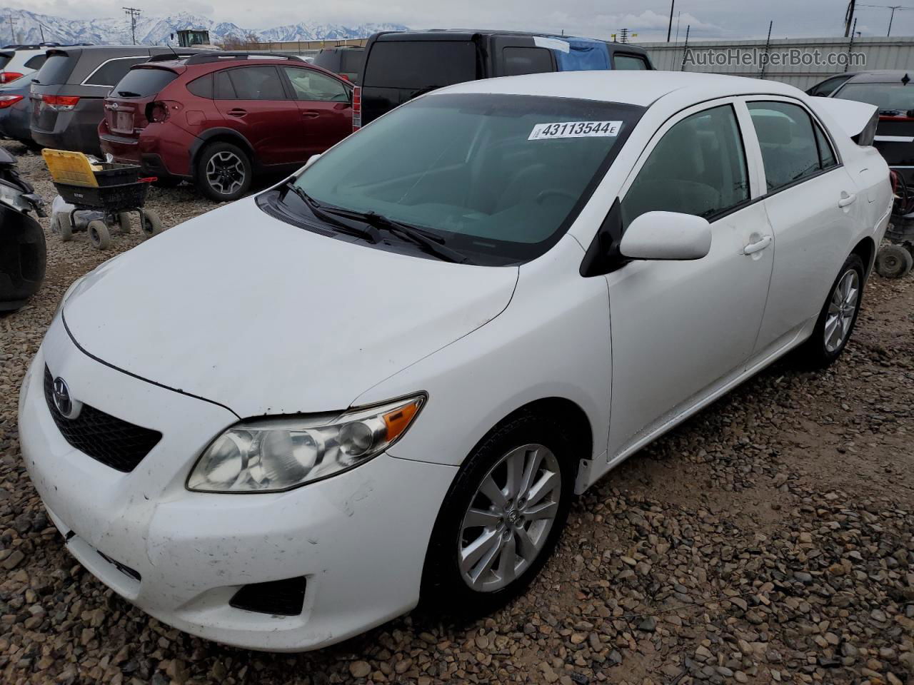 2010 Toyota Corolla Base White vin: 1NXBU4EE4AZ198337