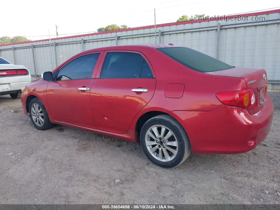 2010 Toyota Corolla Le Red vin: 1NXBU4EE4AZ208798