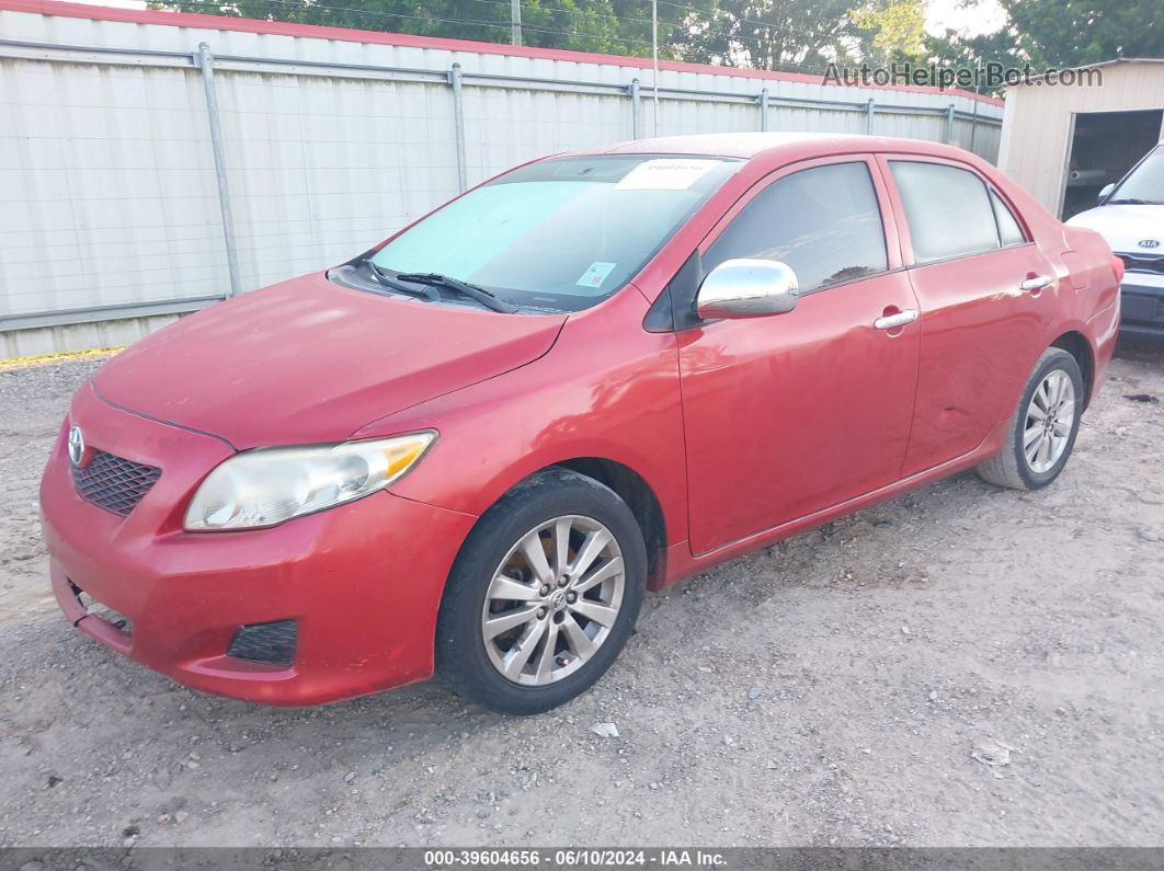 2010 Toyota Corolla Le Red vin: 1NXBU4EE4AZ208798