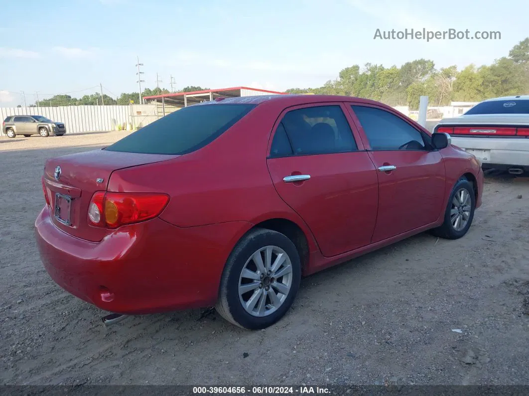 2010 Toyota Corolla Le Красный vin: 1NXBU4EE4AZ208798