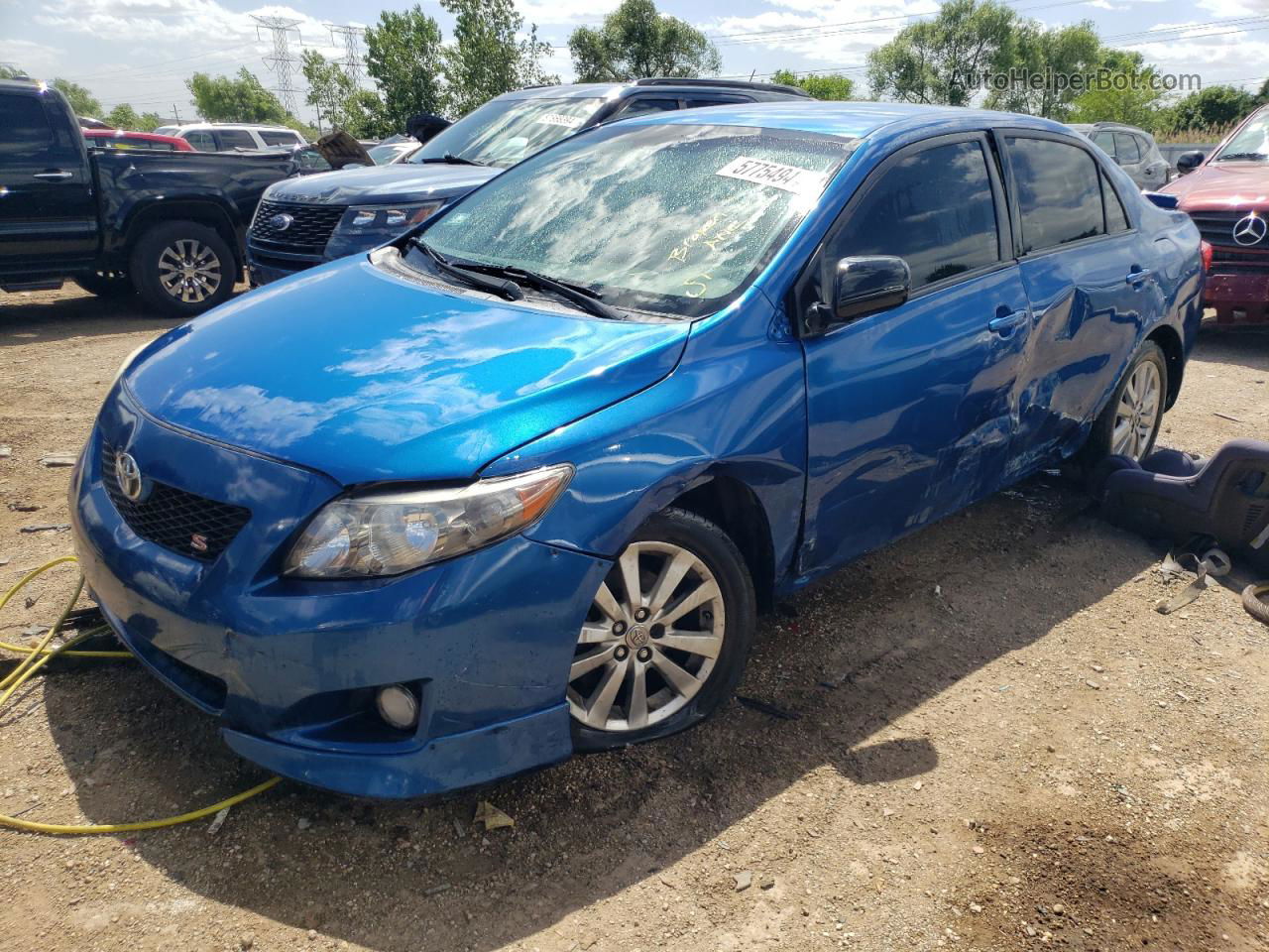 2010 Toyota Corolla Base Blue vin: 1NXBU4EE4AZ242675