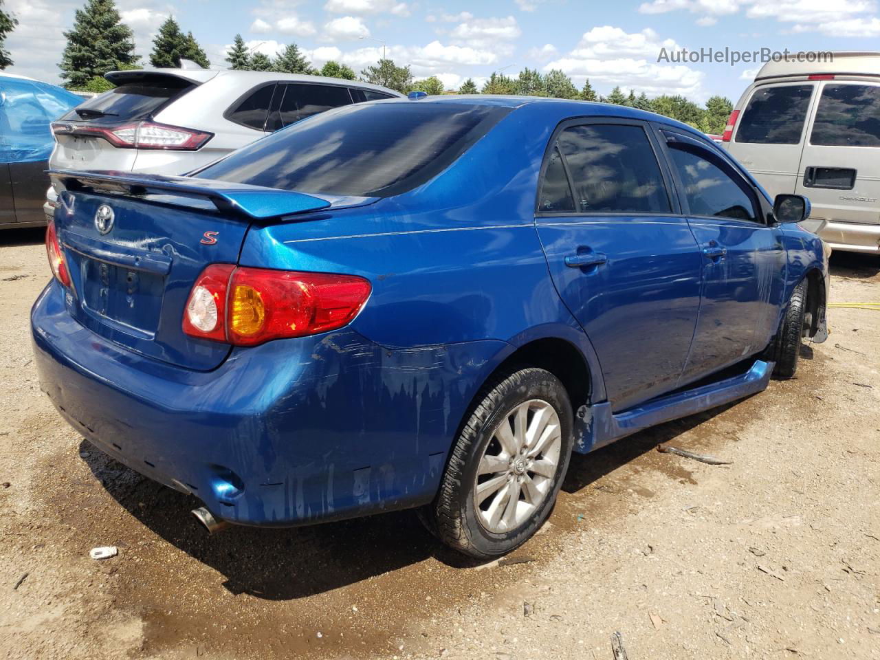 2010 Toyota Corolla Base Blue vin: 1NXBU4EE4AZ242675