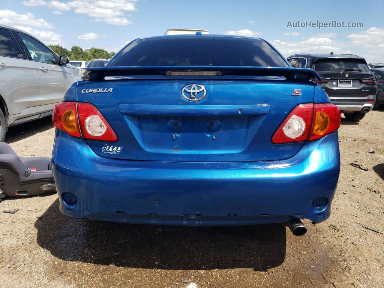 2010 Toyota Corolla Base Blue vin: 1NXBU4EE4AZ242675