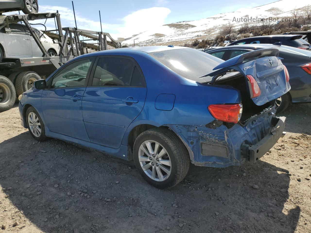 2010 Toyota Corolla Base Blue vin: 1NXBU4EE4AZ255605