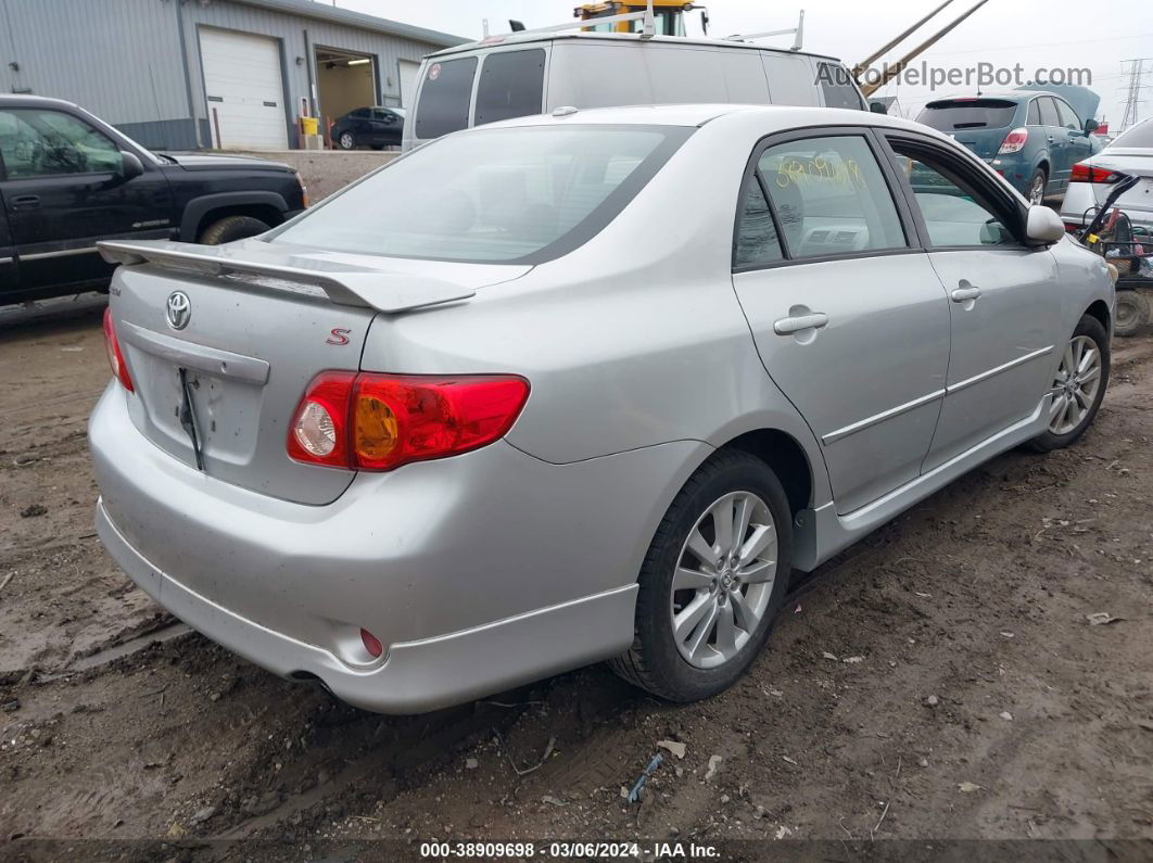 2010 Toyota Corolla S Silver vin: 1NXBU4EE4AZ261713