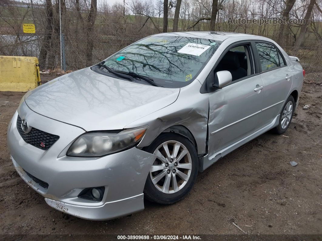 2010 Toyota Corolla S Silver vin: 1NXBU4EE4AZ261713