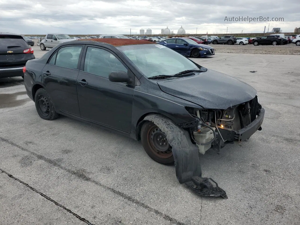 2010 Toyota Corolla Base Black vin: 1NXBU4EE4AZ267513