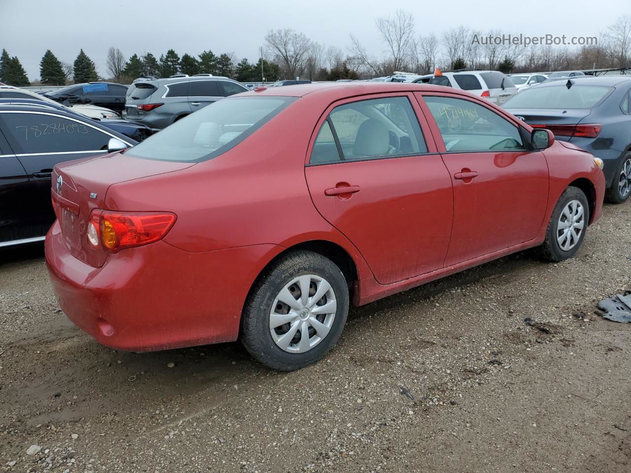 2010 Toyota Corolla Base Красный vin: 1NXBU4EE4AZ268693