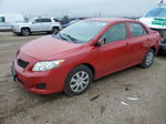 2010 Toyota Corolla Base Red vin: 1NXBU4EE4AZ268693