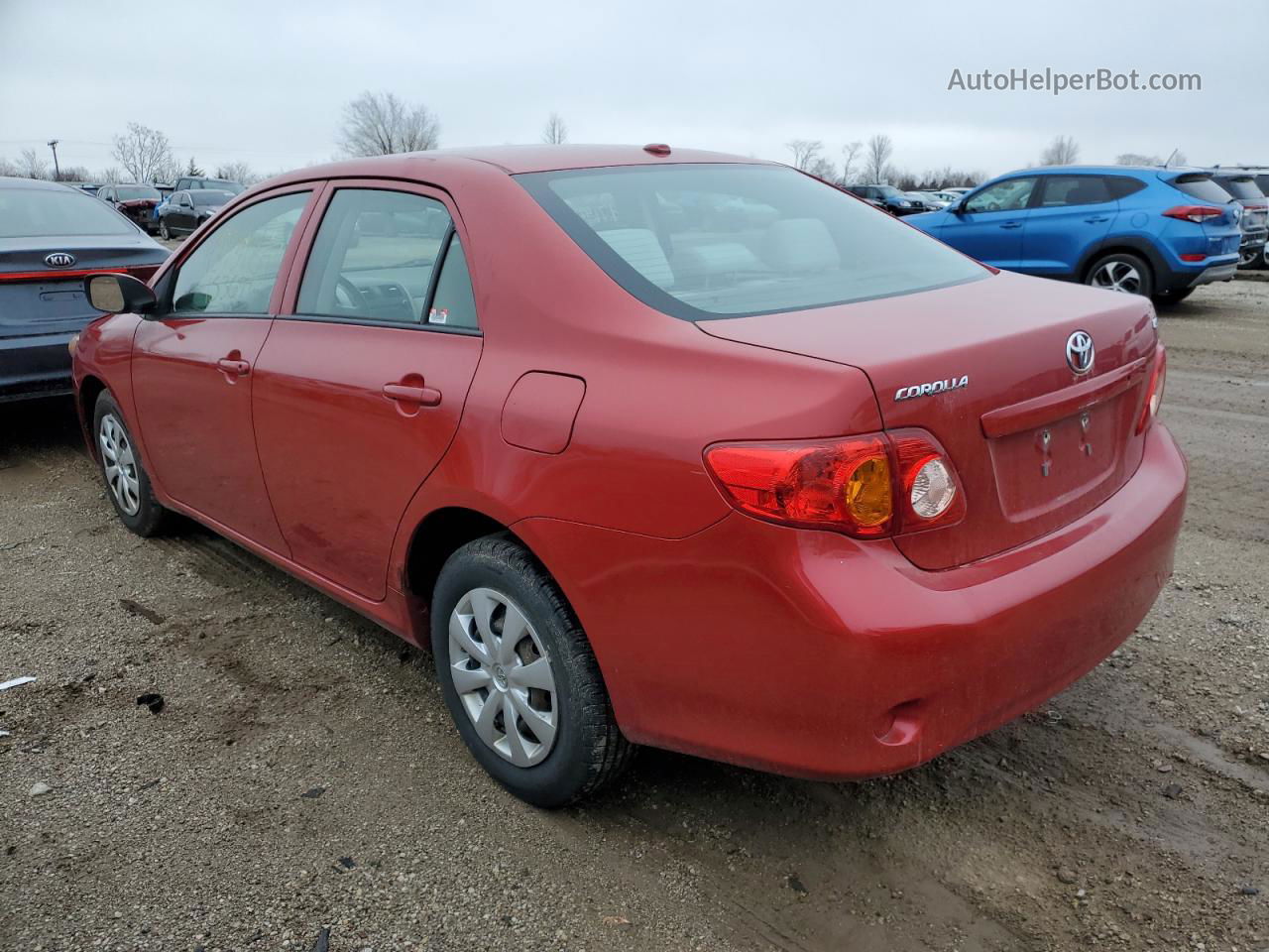 2010 Toyota Corolla Base Red vin: 1NXBU4EE4AZ268693