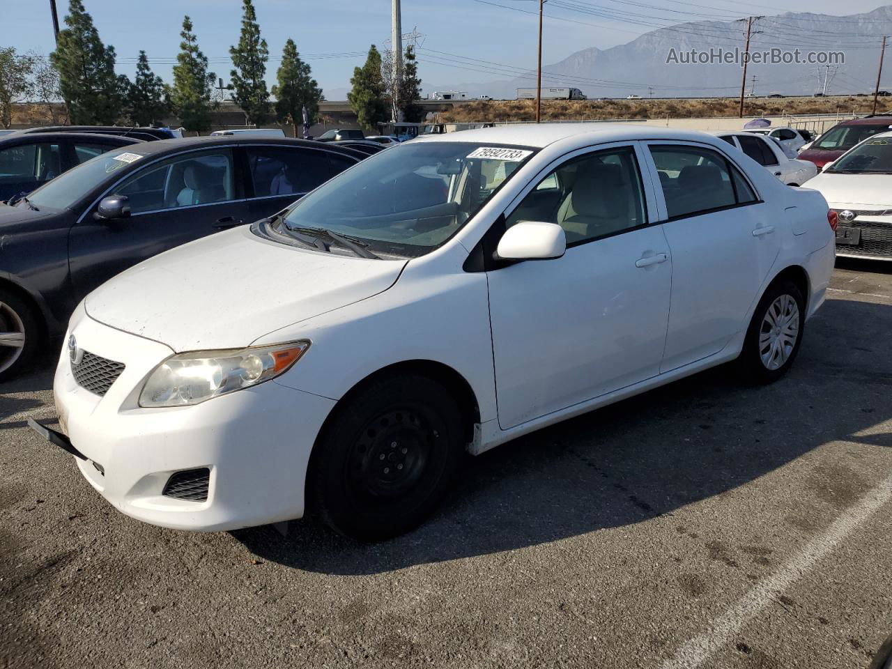 2010 Toyota Corolla Base White vin: 1NXBU4EE4AZ294498