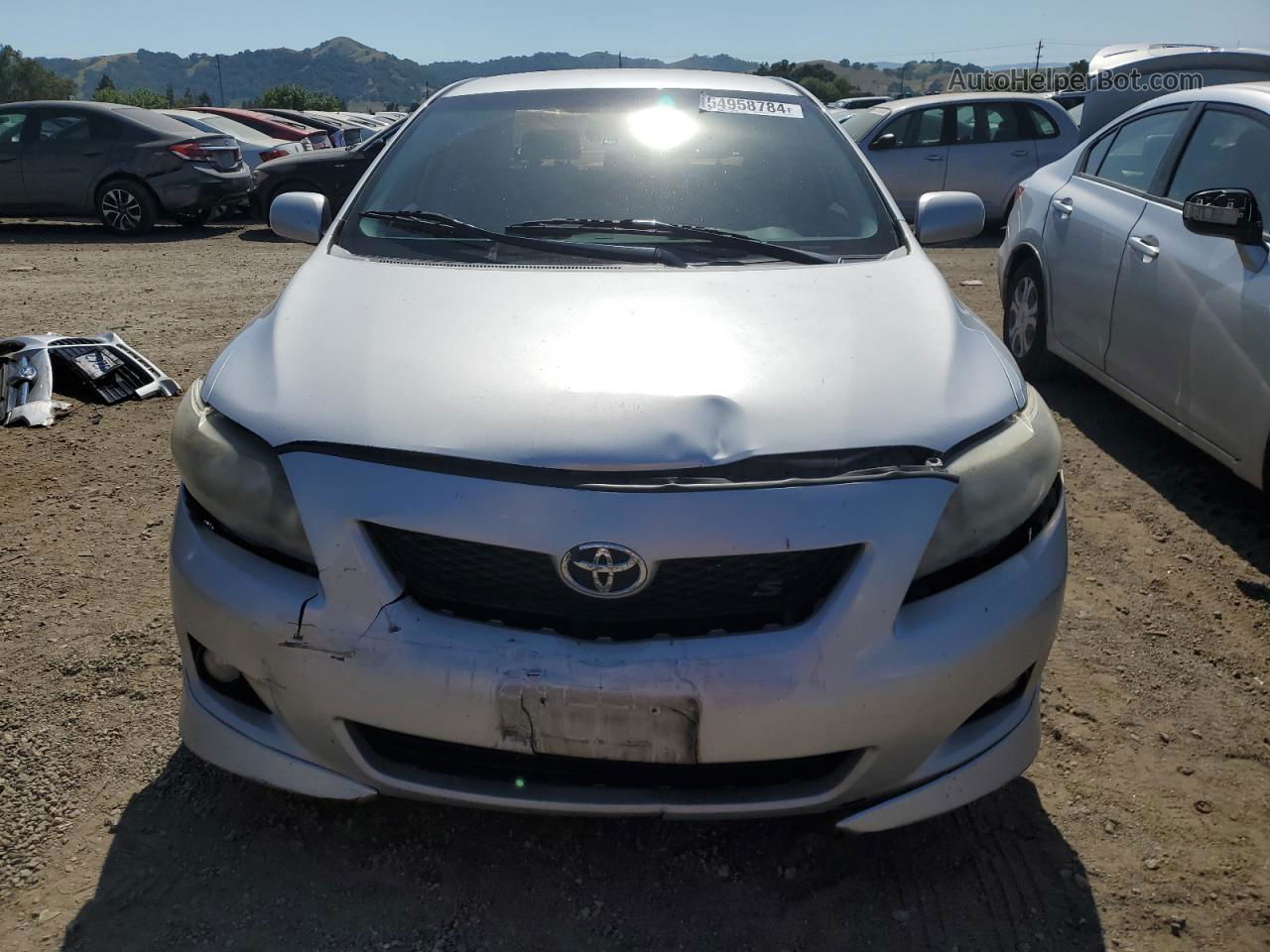 2010 Toyota Corolla Base Silver vin: 1NXBU4EE4AZ299006