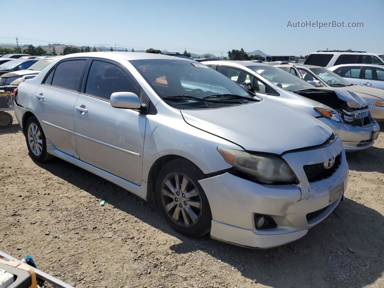 2010 Toyota Corolla Base Silver vin: 1NXBU4EE4AZ299006