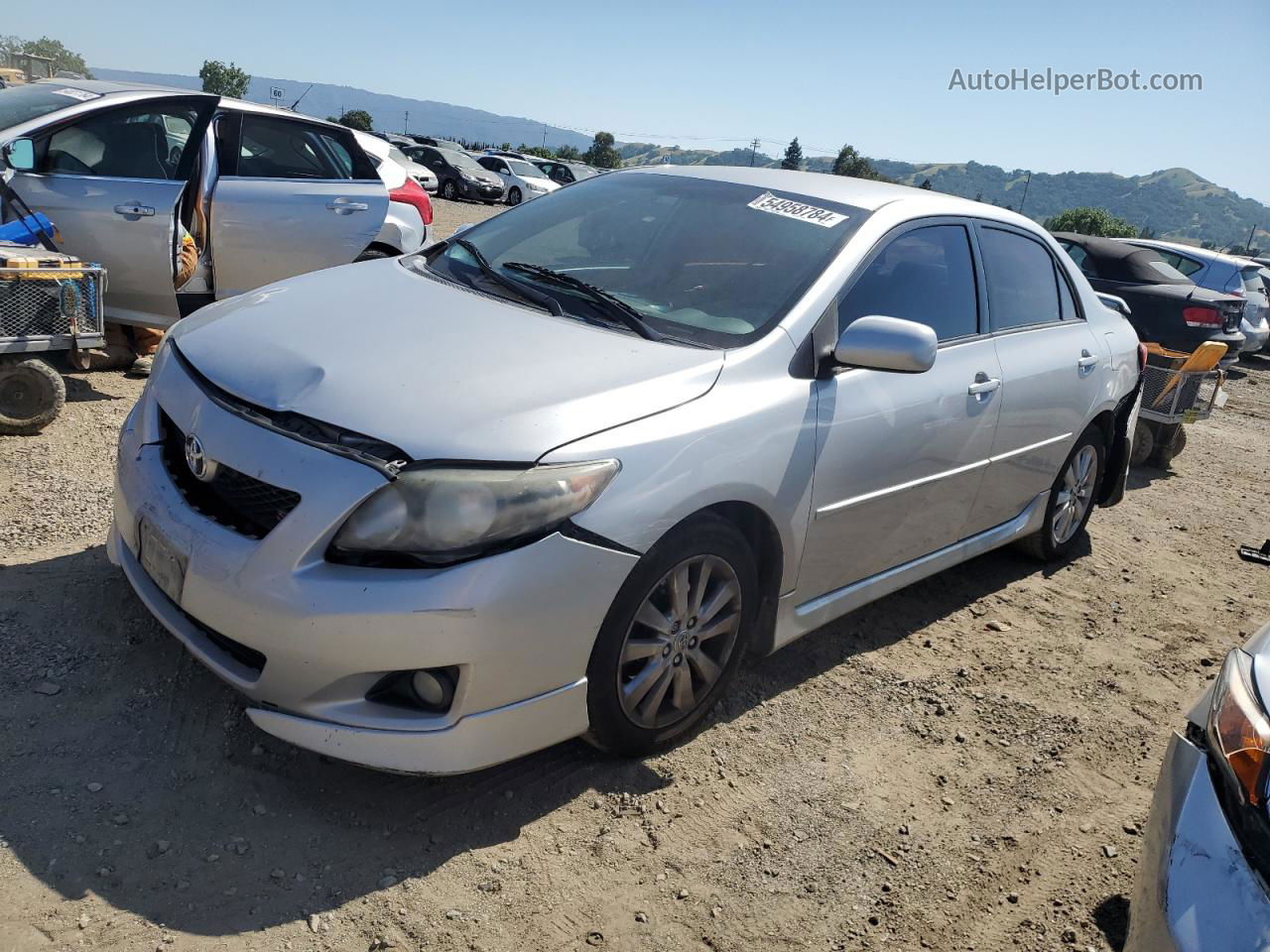 2010 Toyota Corolla Base Серебряный vin: 1NXBU4EE4AZ299006