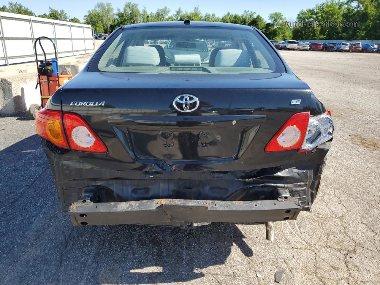 2010 Toyota Corolla Base Black vin: 1NXBU4EE4AZ318038