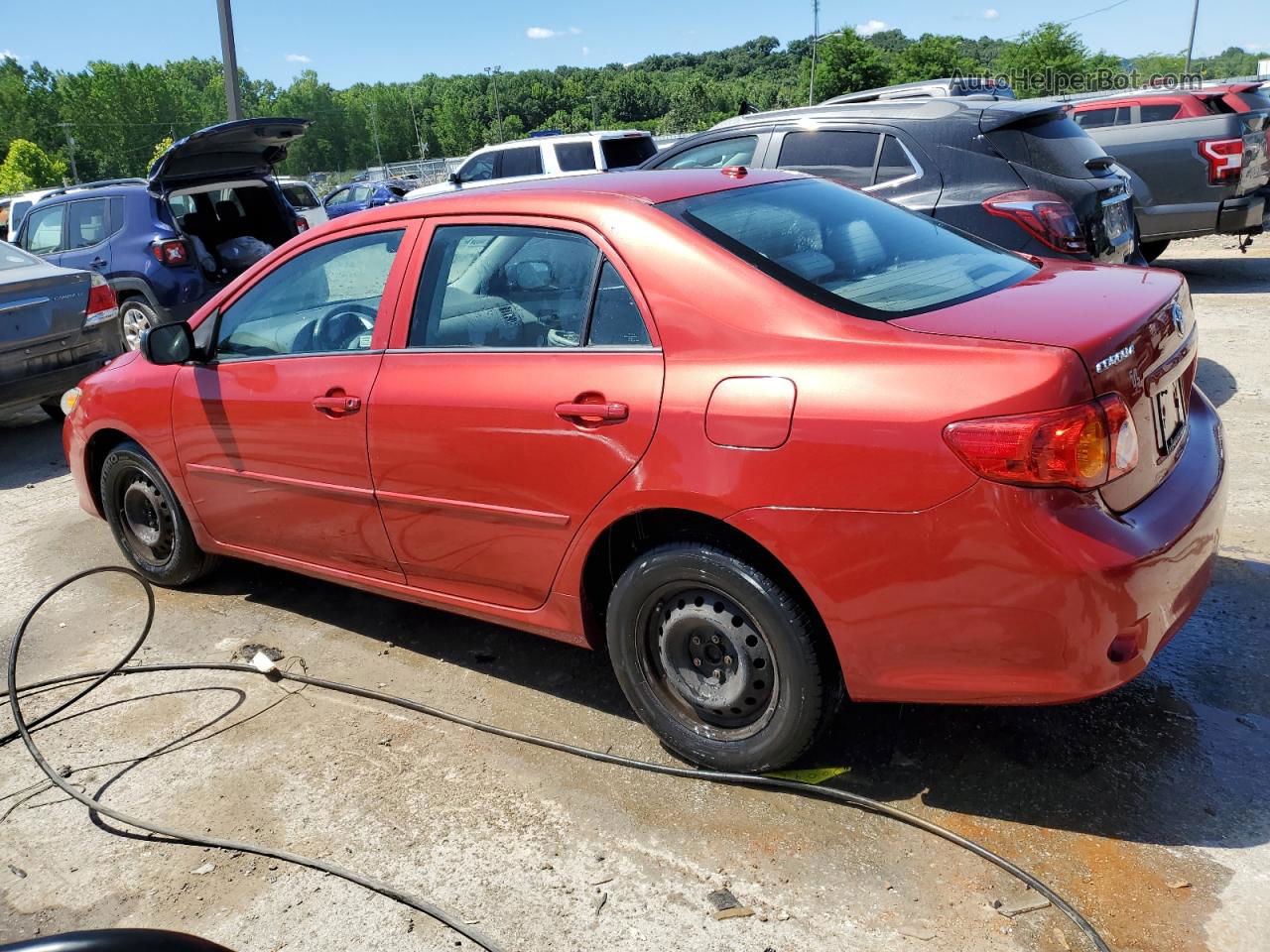 2010 Toyota Corolla Base Red vin: 1NXBU4EE4AZ337950