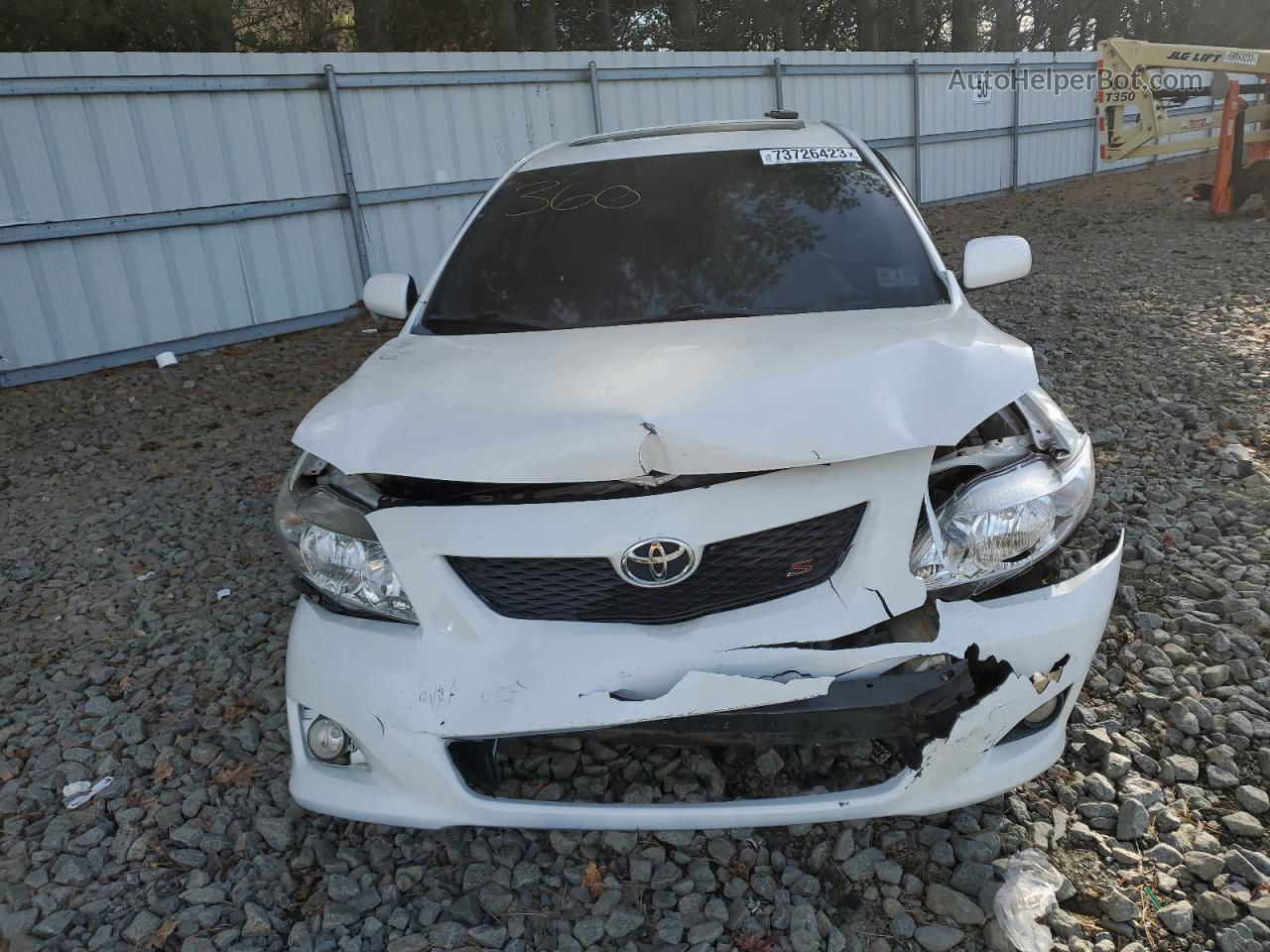 2010 Toyota Corolla Base White vin: 1NXBU4EE4AZ350181