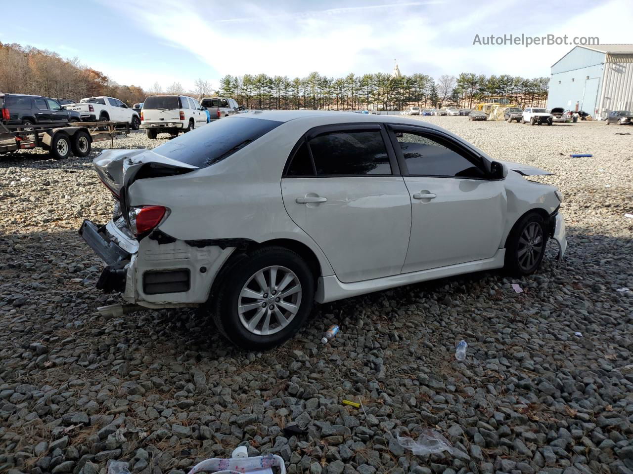 2010 Toyota Corolla Base White vin: 1NXBU4EE4AZ350181