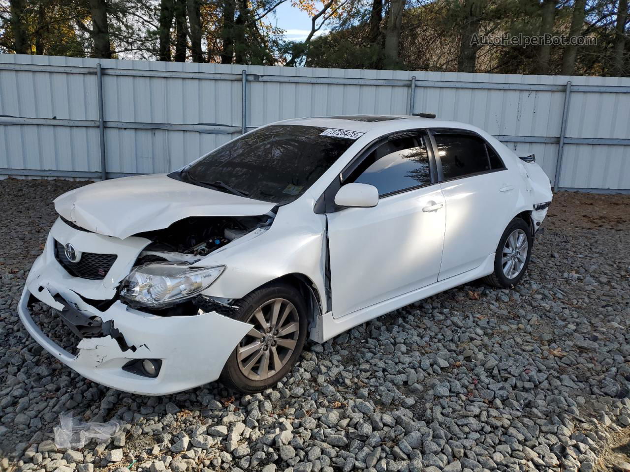 2010 Toyota Corolla Base White vin: 1NXBU4EE4AZ350181