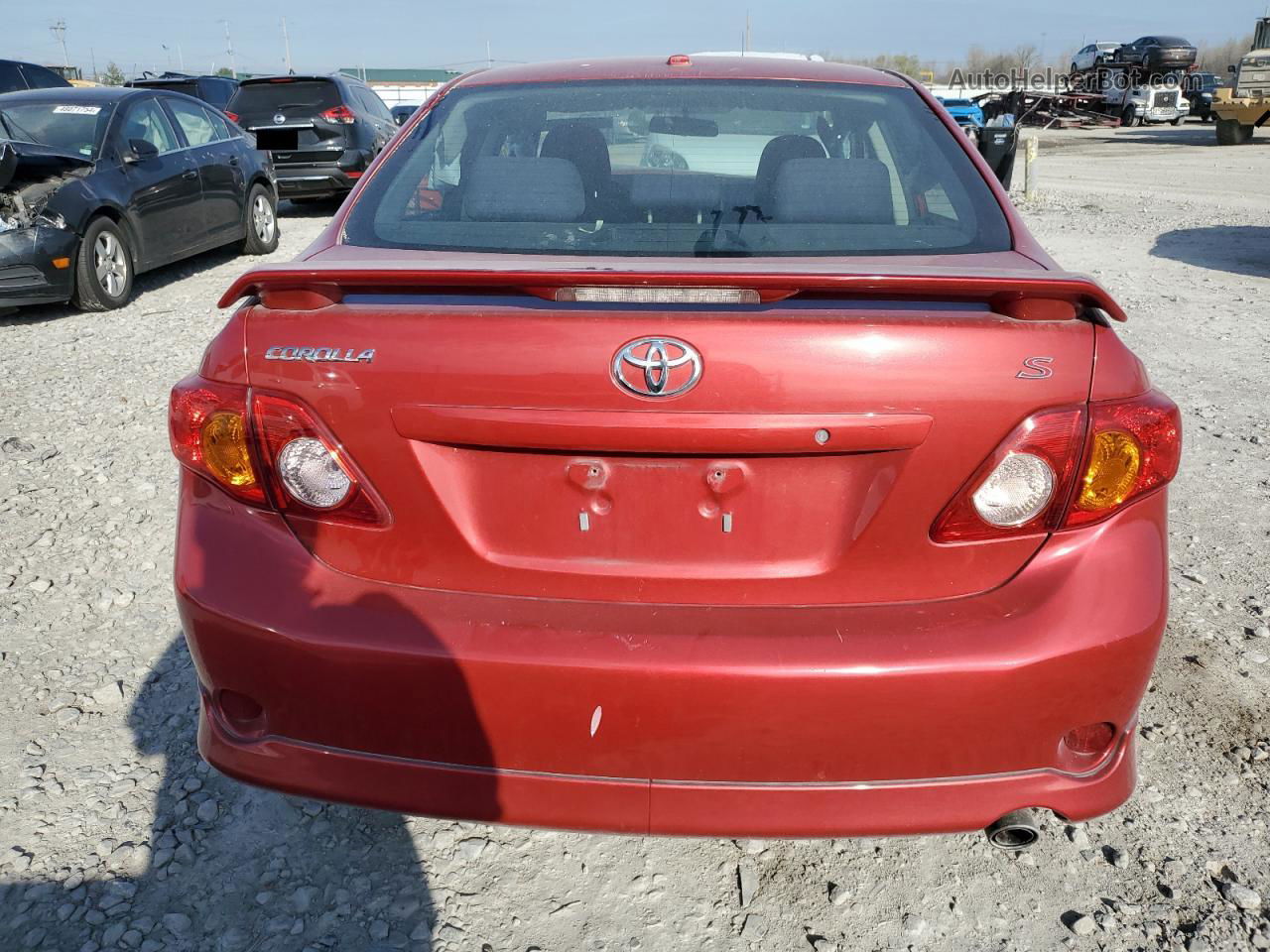 2010 Toyota Corolla Base Red vin: 1NXBU4EE4AZ355025