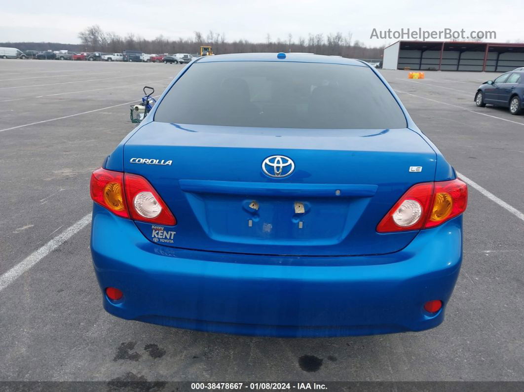 2010 Toyota Corolla Le Blue vin: 1NXBU4EE5AZ171812