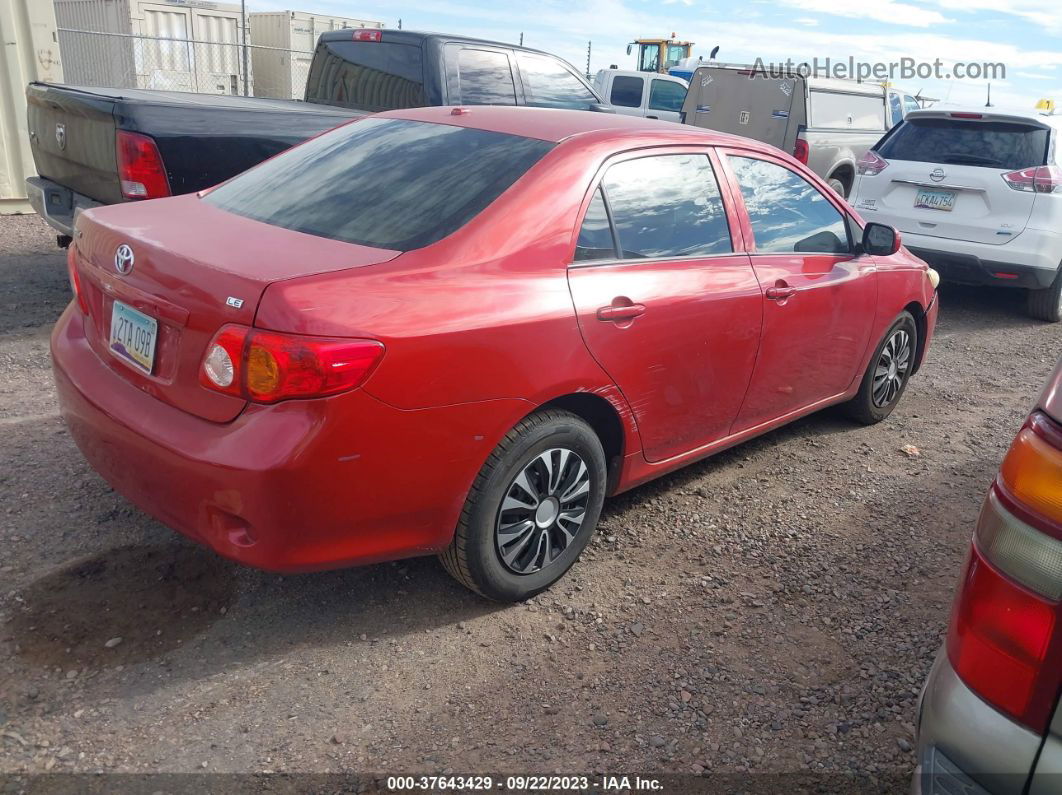 2010 Toyota Corolla Le Red vin: 1NXBU4EE5AZ193244