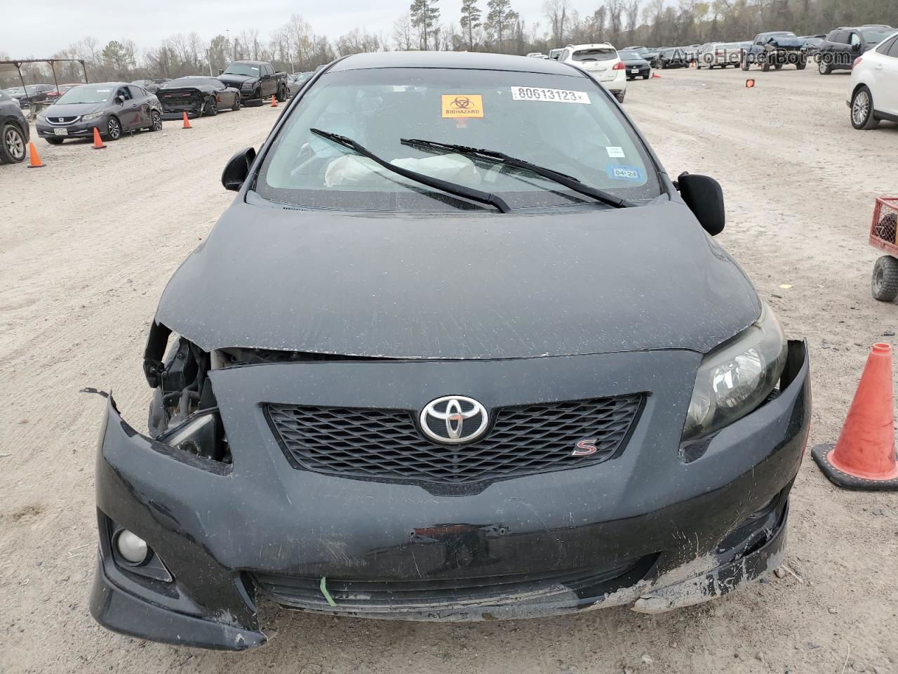 2010 Toyota Corolla Base Black vin: 1NXBU4EE5AZ224895