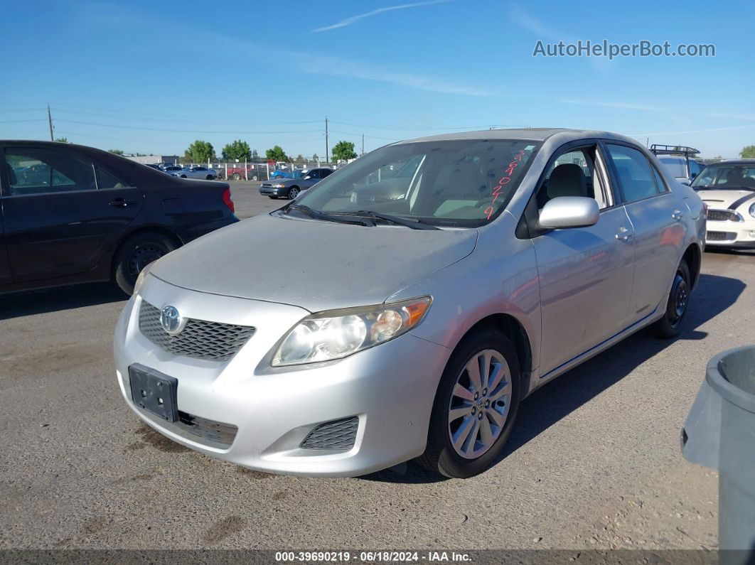 2010 Toyota Corolla Xle Silver vin: 1NXBU4EE5AZ256066