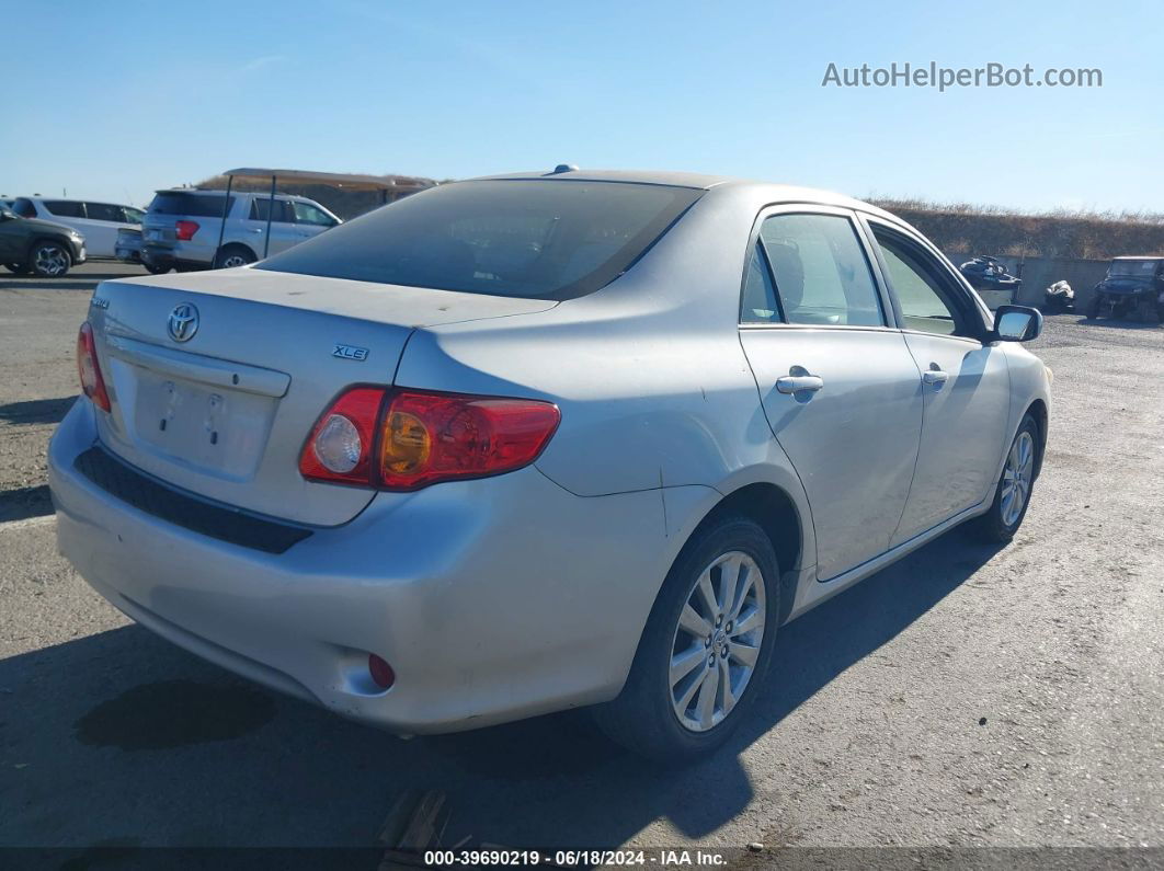 2010 Toyota Corolla Xle Silver vin: 1NXBU4EE5AZ256066