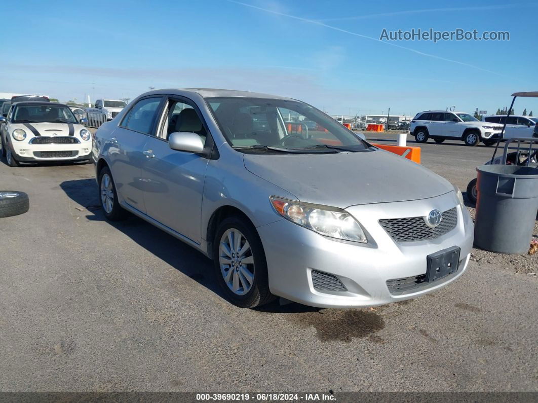 2010 Toyota Corolla Xle Silver vin: 1NXBU4EE5AZ256066