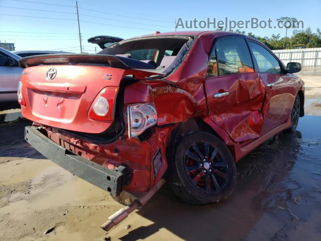 2010 Toyota Corolla Base Red vin: 1NXBU4EE5AZ280397