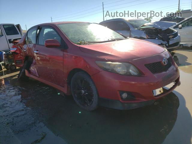 2010 Toyota Corolla Base Red vin: 1NXBU4EE5AZ280397