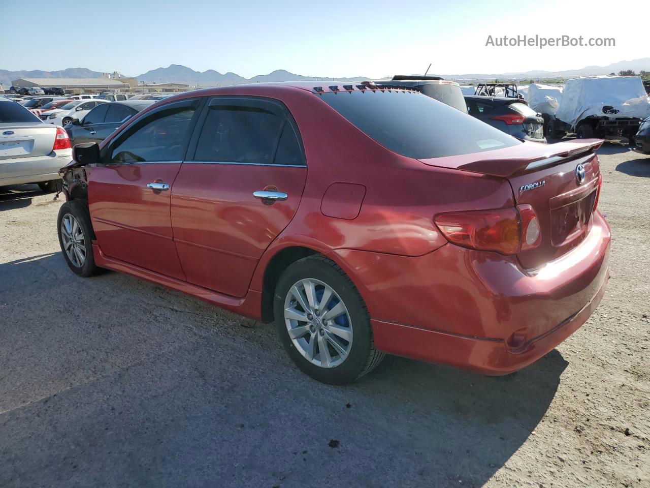 2010 Toyota Corolla Base Red vin: 1NXBU4EE5AZ288287