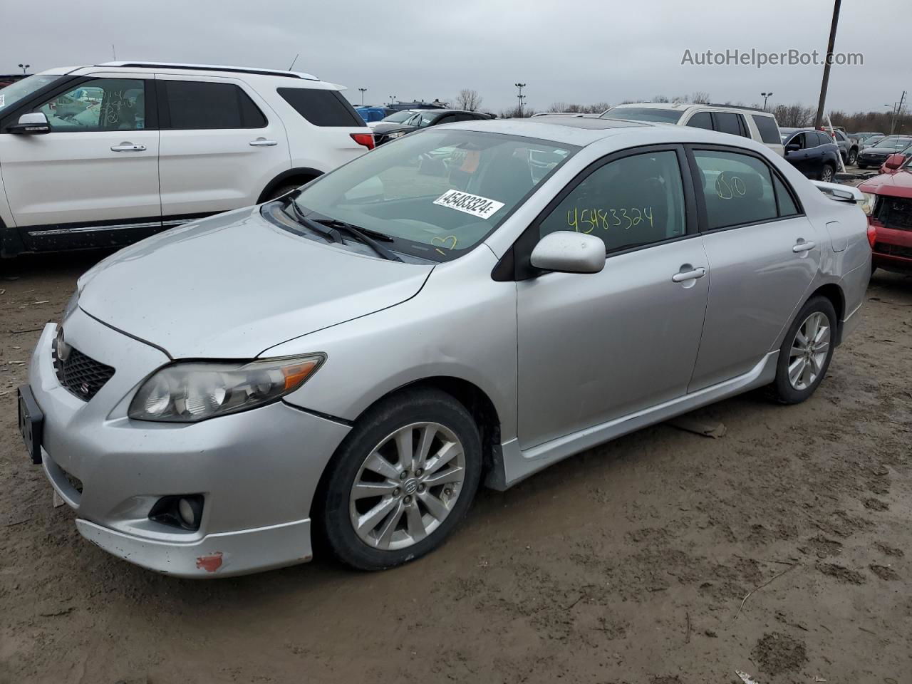 2010 Toyota Corolla Base Silver vin: 1NXBU4EE6AZ217860