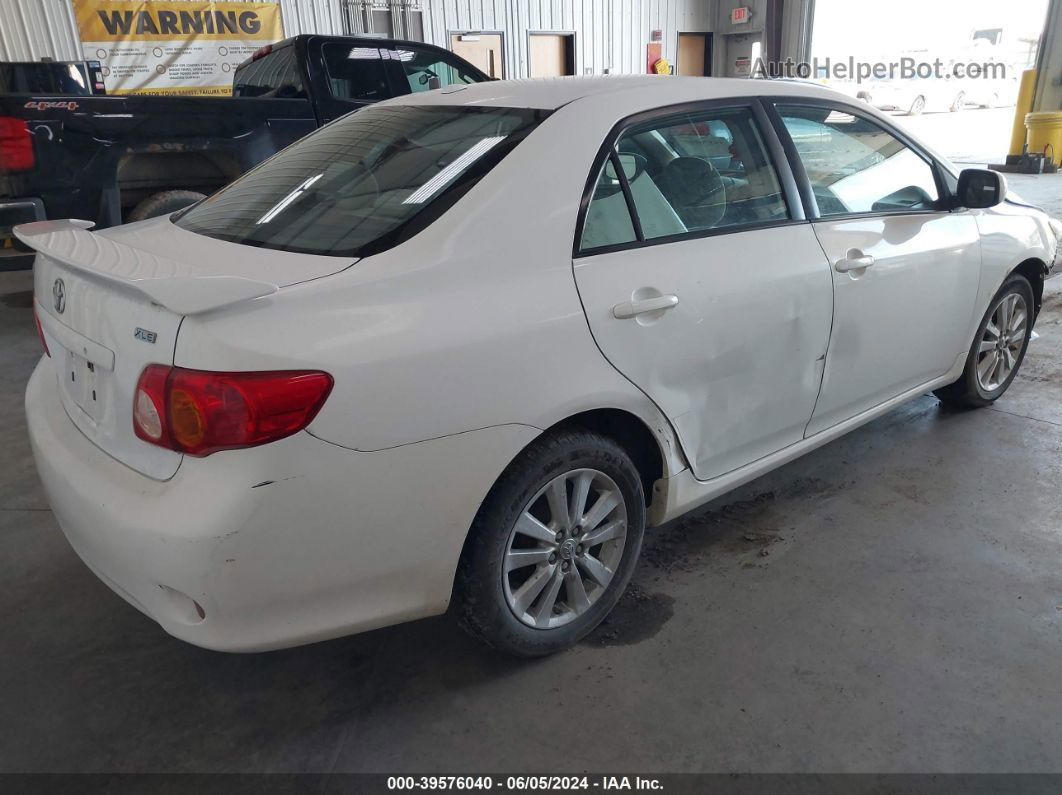 2010 Toyota Corolla Xle White vin: 1NXBU4EE6AZ255489