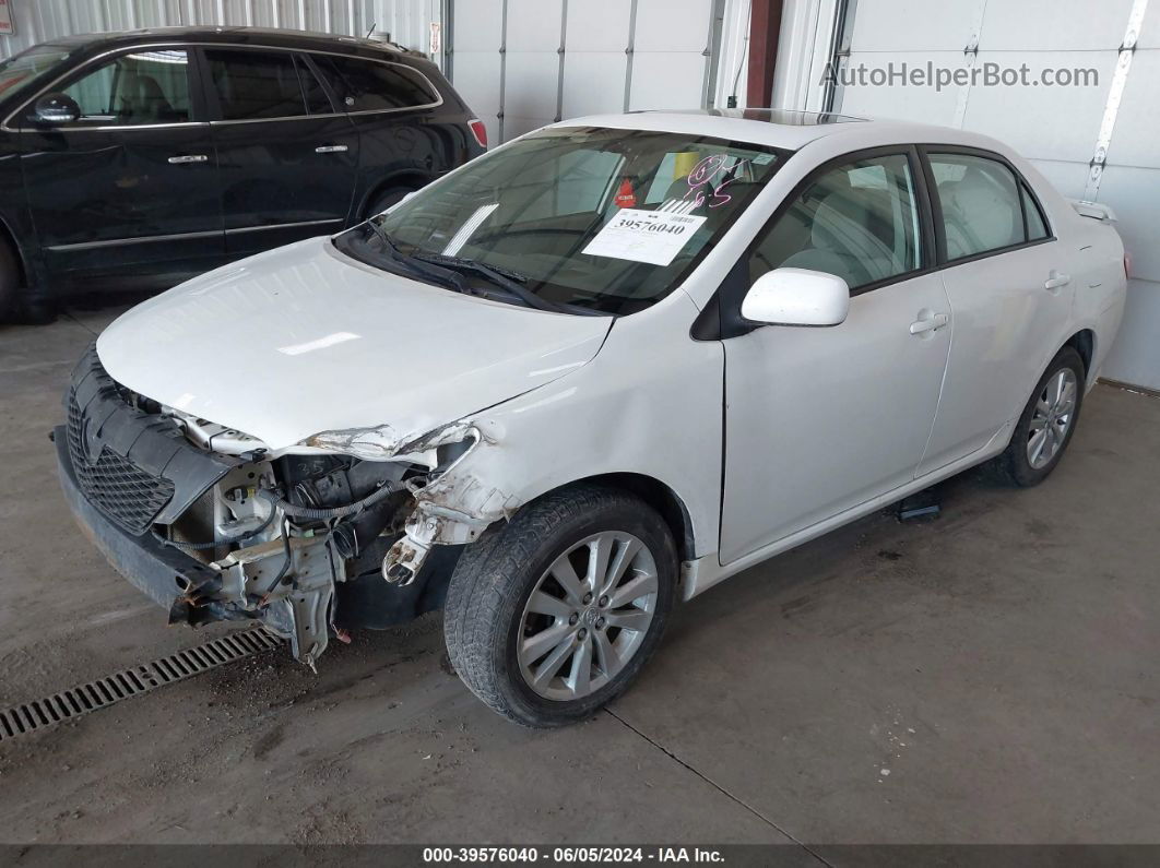 2010 Toyota Corolla Xle White vin: 1NXBU4EE6AZ255489