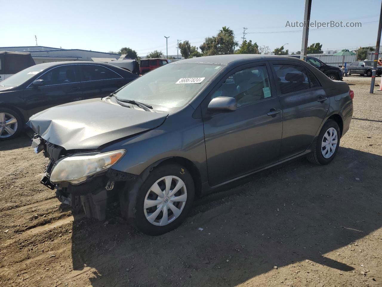 2010 Toyota Corolla Base Black vin: 1NXBU4EE6AZ260885