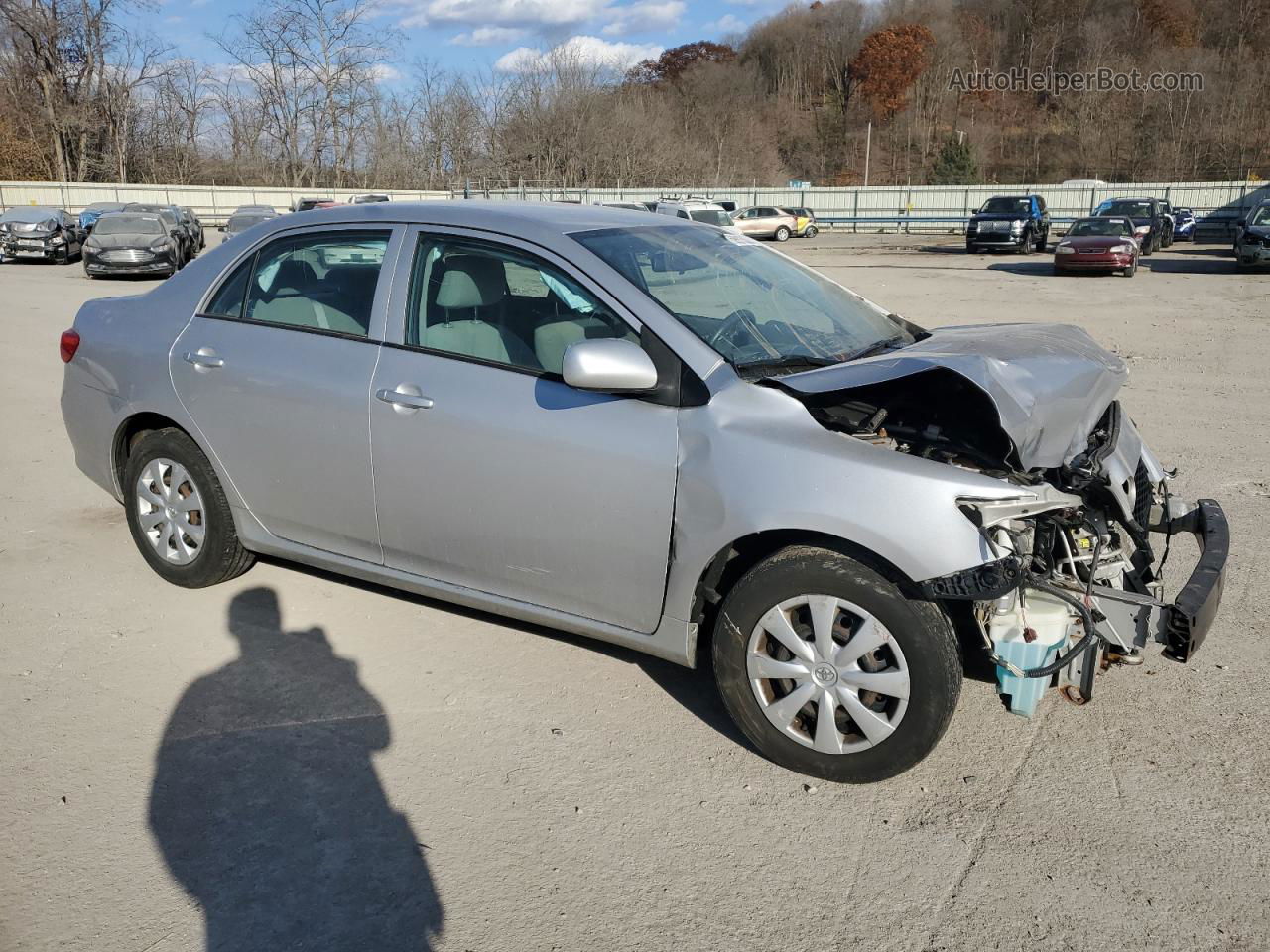 2010 Toyota Corolla Base Silver vin: 1NXBU4EE6AZ267092