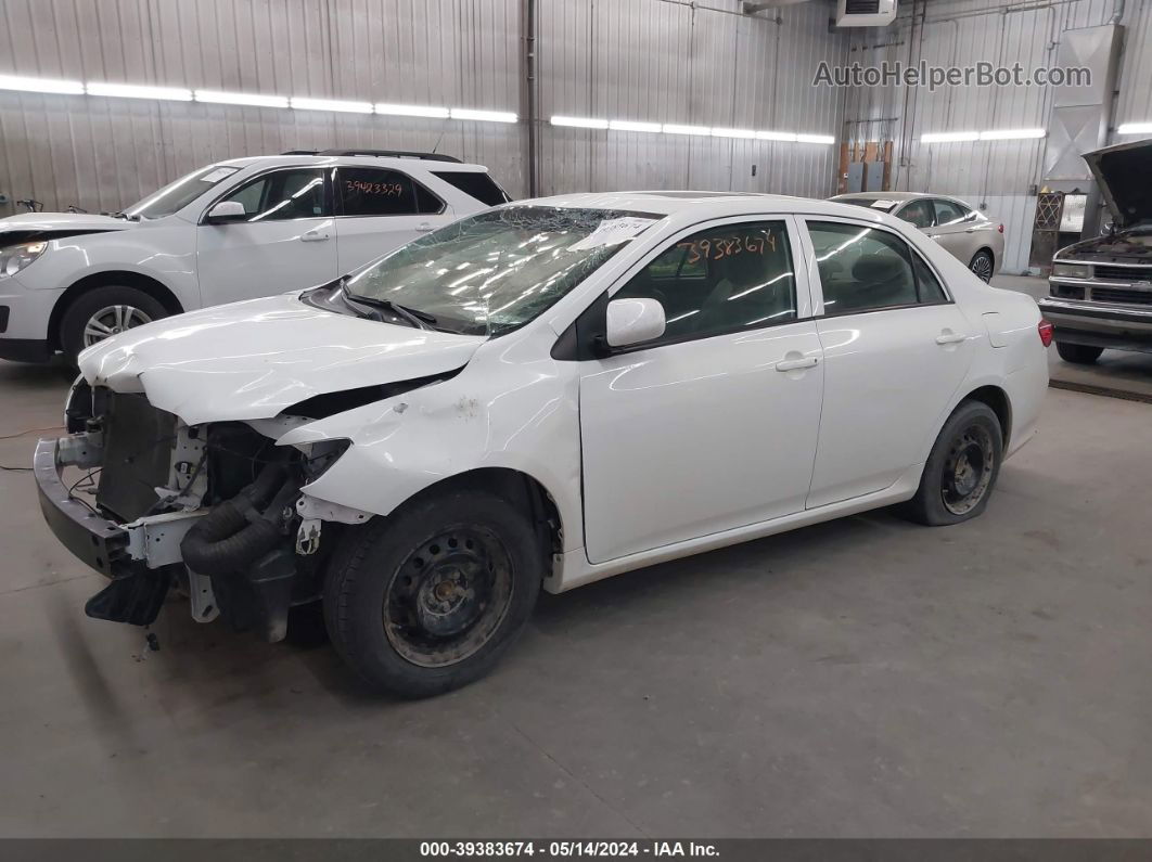 2010 Toyota Corolla Le White vin: 1NXBU4EE6AZ273832